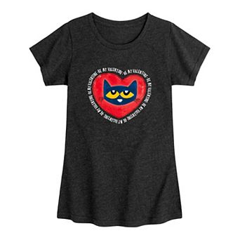 Girls 7-16 Pete The Cat Valentine Graphic Tee