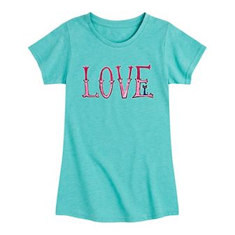 Girls 7-16 Pete The Cat Big Love Heart Graphic Tee