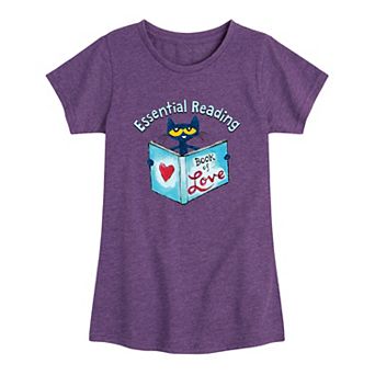 Girls 7-16 Pete The Cat Book Of Love Graphic Tee