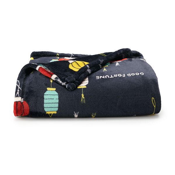 Kohls best sale plush throws