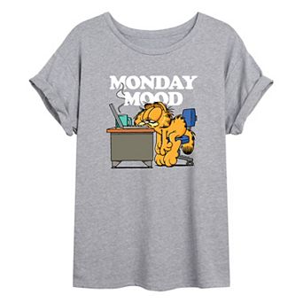 Junior's Garfield Monday Mood Oversized Tee
