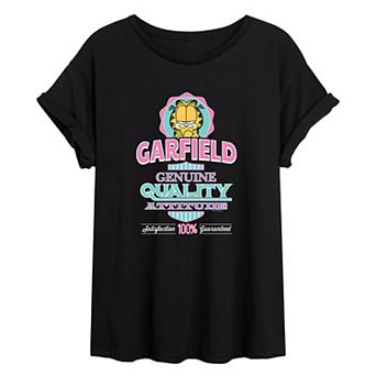 Junior's Garfield Attitude Oversized Tee