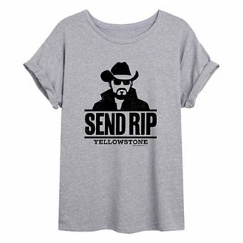 Juniors' Yellowstone "Send Rip" Oversized Tee