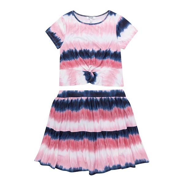 Girls 7-16 Speechless Tie Dye Top & Skirt Set