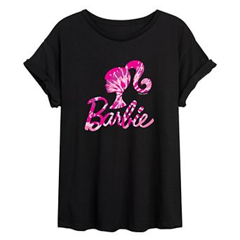 Juniors' Barbie Tie Dye Splatter Graphic Tee