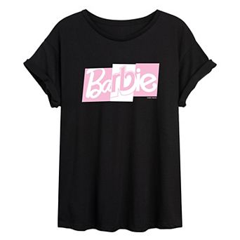 Juniors' Barbie Mixed Font Tee