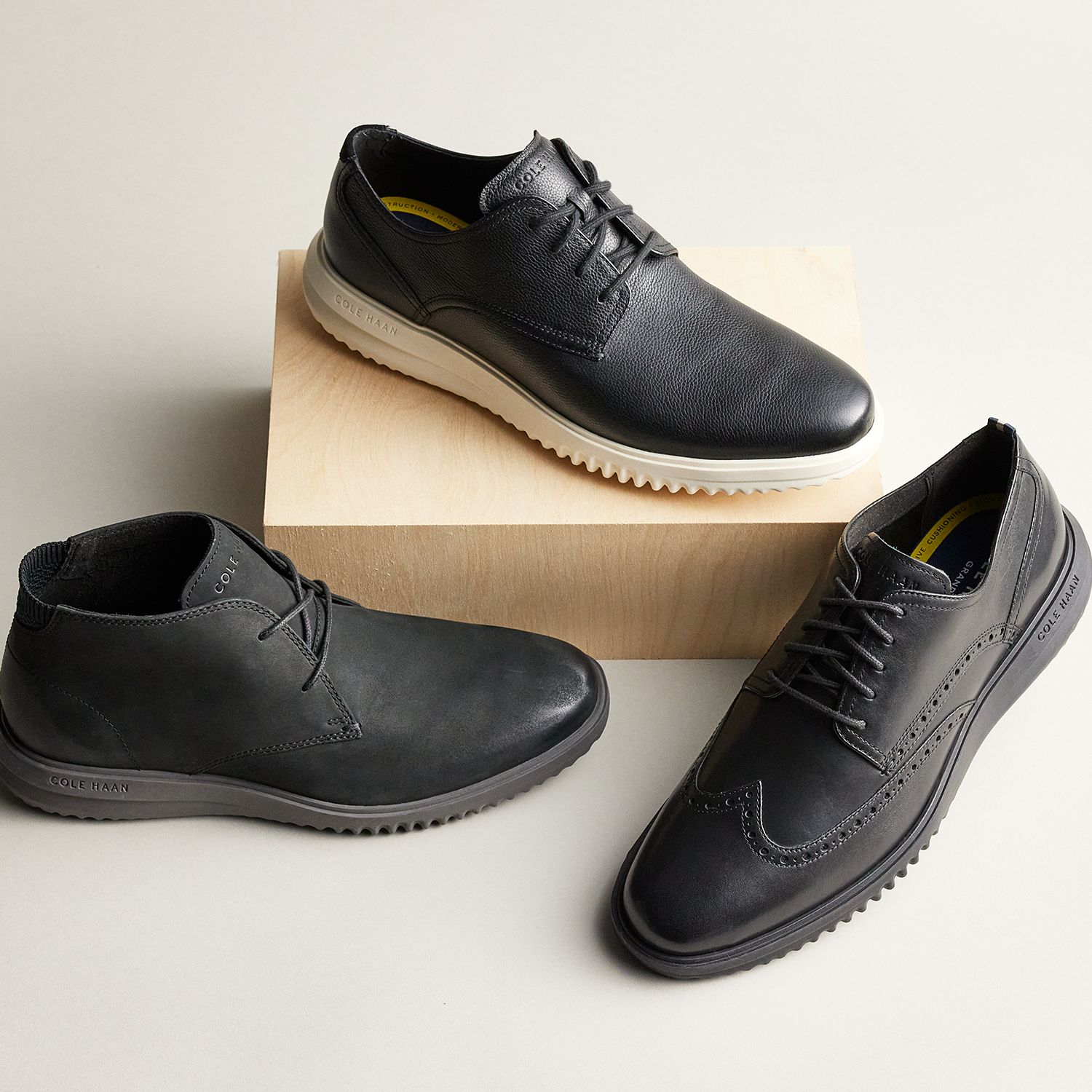 Cole Haan 4.zerã ̃grand Winter Wingtip Oxford Dress Shoe in Black for