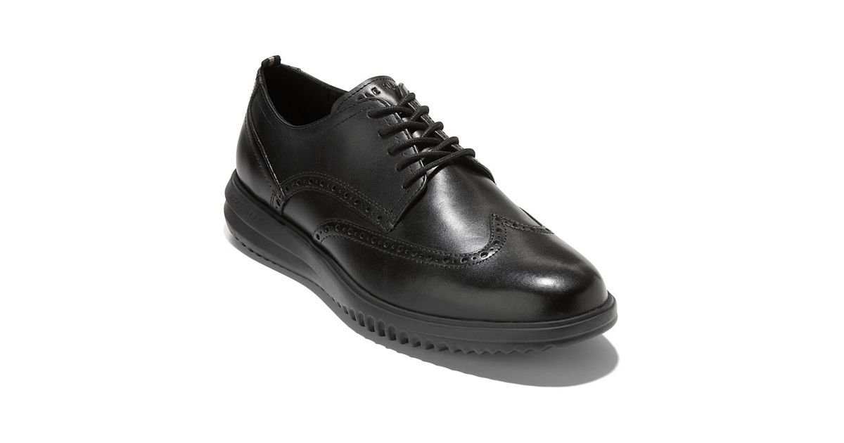 black dress shoes cole haan Amazon.com | Cole Haan Mens Goto Plain Toe Ox, Black Waterproof, 7-M Us