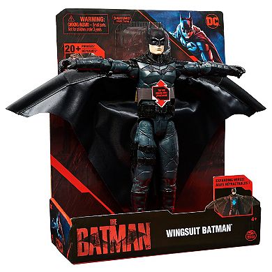 Spin Master DC Comics Batman 12-inch Wingsuit Action Figure with Lights and Phrases