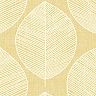 Arthouse Scandi Leaf Yellow Wallpaper