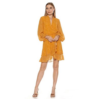 Women's ALEXIA ADMOR Kathlyn Blouson Ruffle Skirt Mini Dress