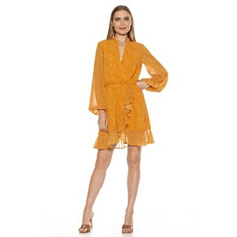 Women's ALEXIA ADMOR Kathlyn Blouson Ruffle Skirt Mini Dress