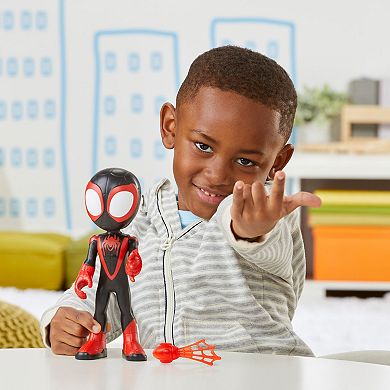 Marvel Spidey and His Amazing Friends Supersized Miles Morales: Spider-Man Action Figure by Hasbro
