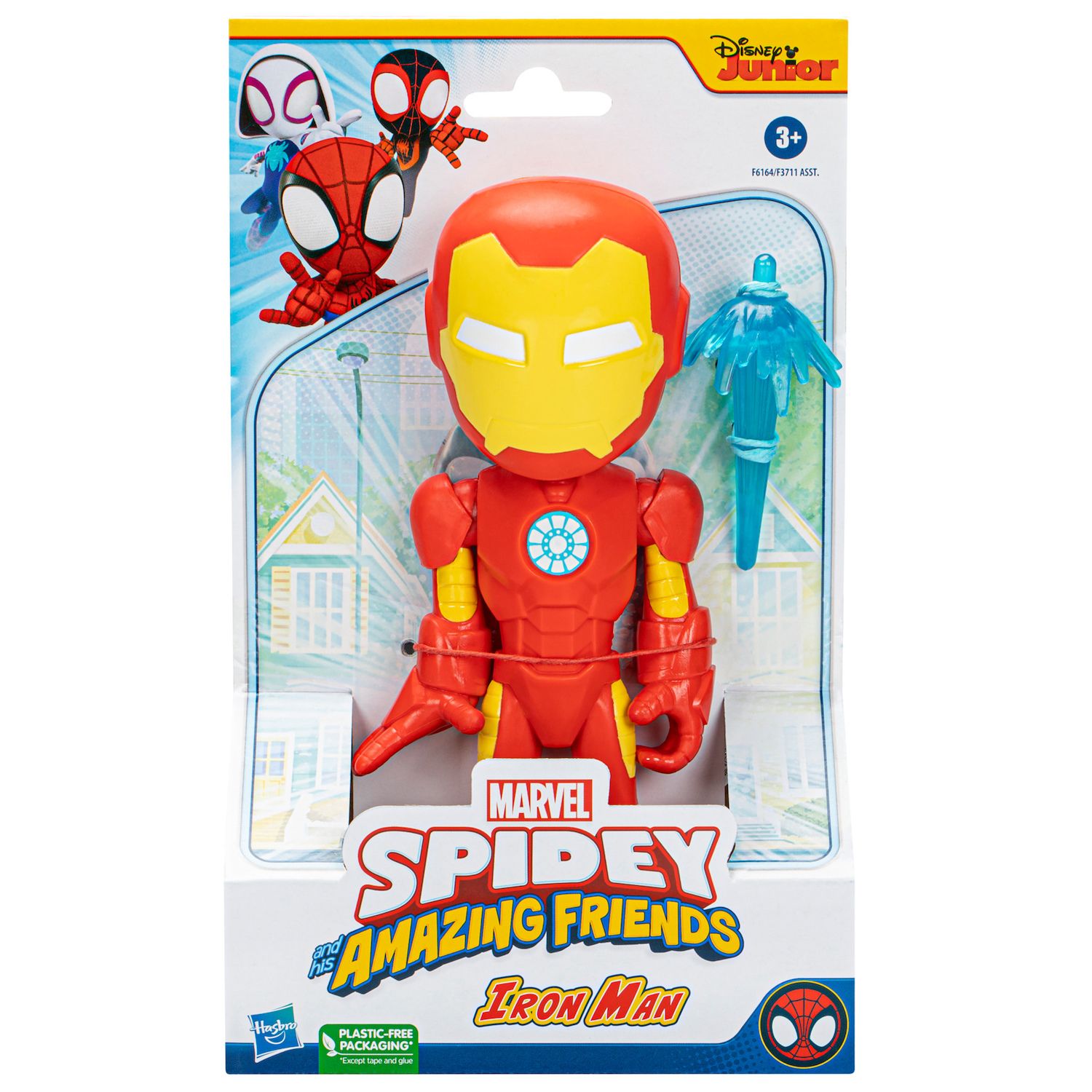 Детская фигурка Marvel Spidey and His Amazing Friends Supersized Iron Man Action Figure by Hasbro — фото 1