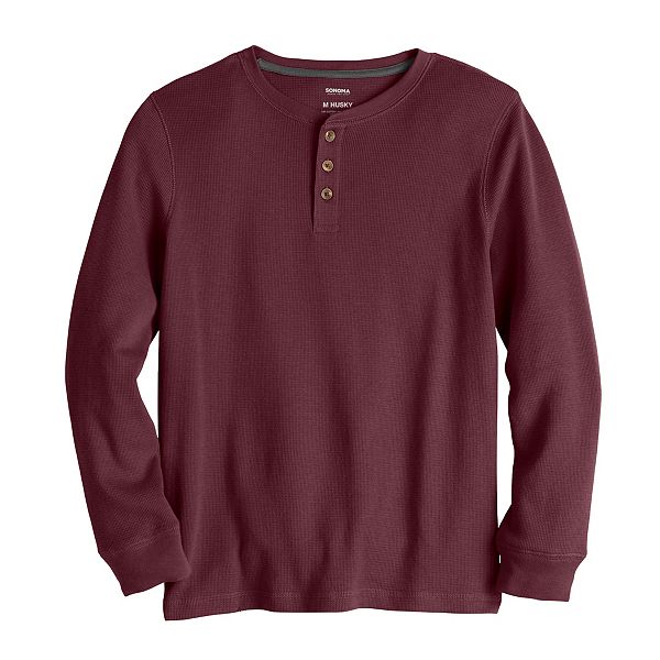 kohls mens long sleeve henley