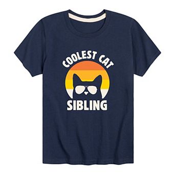 Boys 8-20 Coolest Cat Sibling Graphic Tee