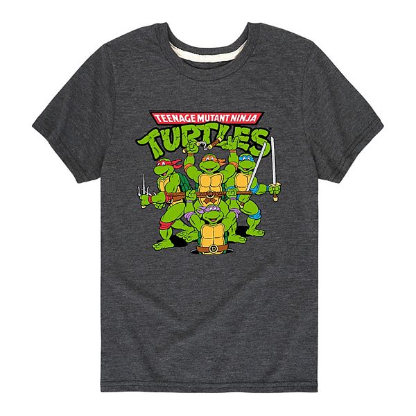 Boys 8-20 Teenage Mutant Ninja Turtles Defenders Inc. Graphic Tee, Boy's, Size: Small, Dark Grey