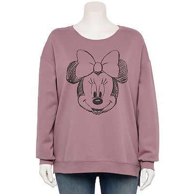 Disney s Minnie Mouse Plus Size Sketchy Head Graphic Sweatshirt