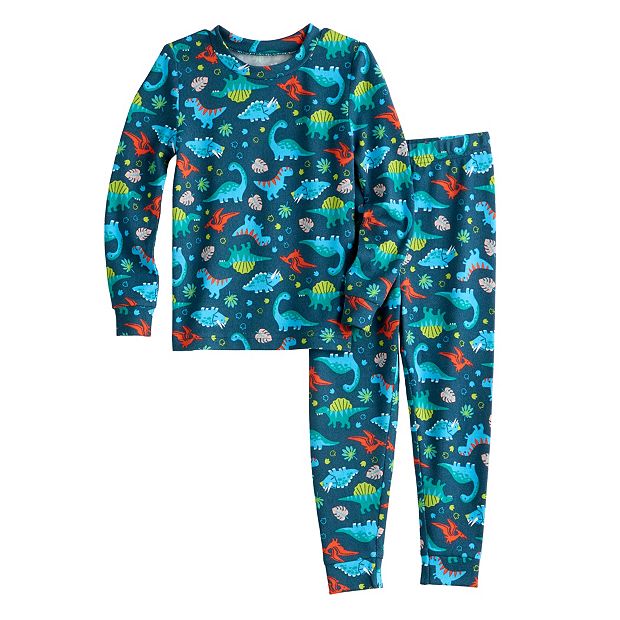 Toddler Boy Cuddl Duds Dino Pajama Set