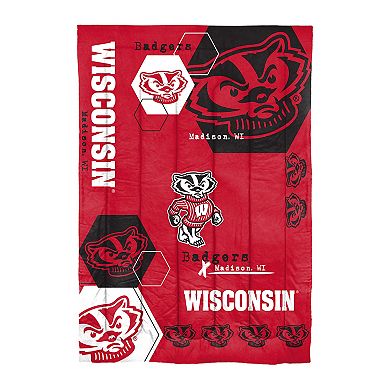 The Northwest Wisconsin Badgers Twin Comforter with Sham
