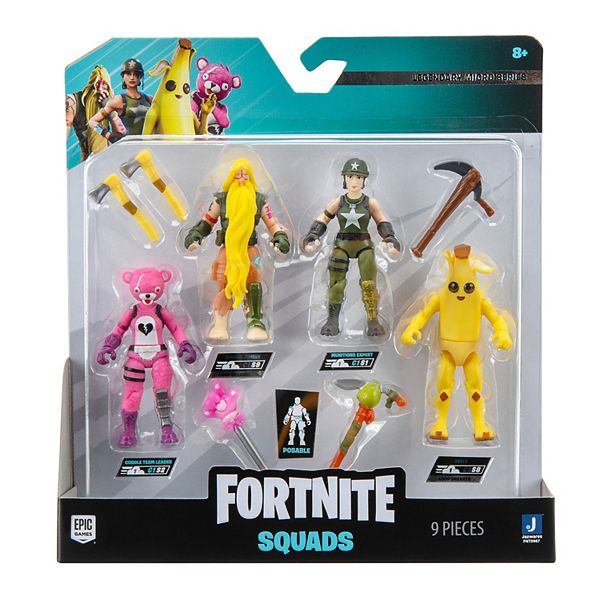 Coffret 4 figurines Fortnite Squad Mode