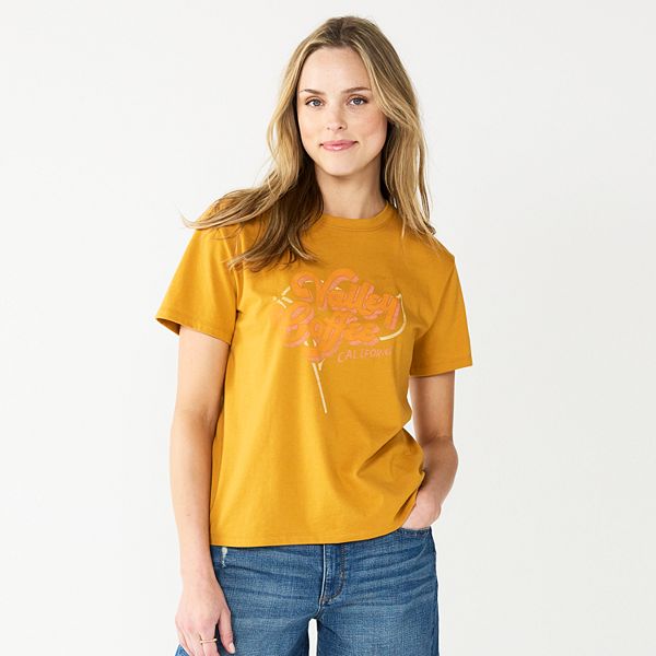 Women's Yellow and Golds T-Shirts & Graphic Tees - Roots