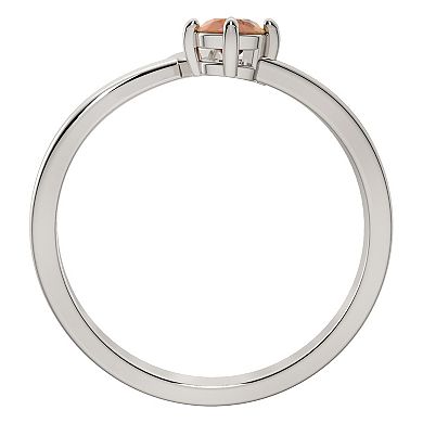 Sterling Silver Citrine Scorpio Zodiac Sign Bypass Ring