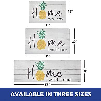 SoHome Cozy Living Home Sweet Home Pineapple Kitchen Mat