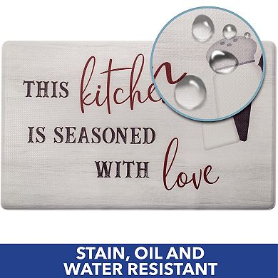 SoHome Cozy Living Seasoned with Love Kitchen Mat