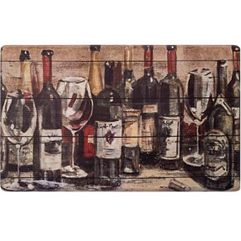 SoHome Cozy Living Wine Collection Kitchen Mat