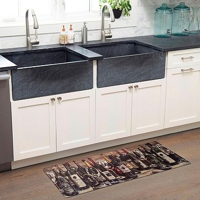 SoHome Cozy Living Wine Collection Kitchen Mat