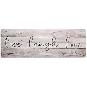 SoHome Cozy Living Live Laugh Love Kitchen Mat