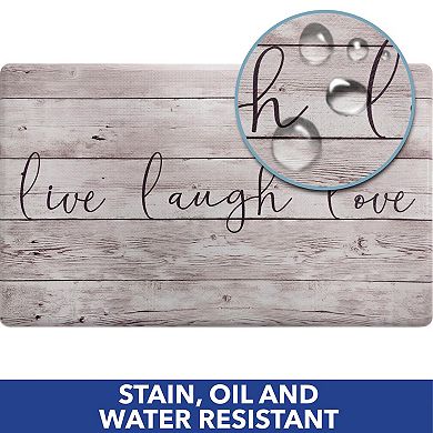 SoHome Cozy Living Live Laugh Love Kitchen Mat