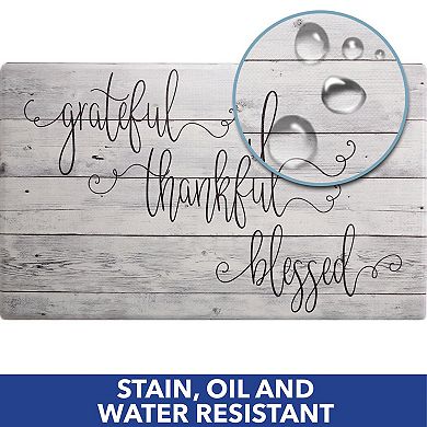 SoHome Cozy Living Grateful Thankful Modern Farmhouse Kitchen Mat