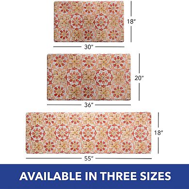 SoHome Cozy Living Turkish Tile Spice Floral Kitchen Mat