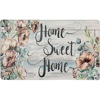 SoHome Cozy Living Home Sweet Home Floral Kitchen Mat