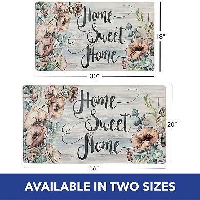 SoHome Cozy Living Home Sweet Home Floral Kitchen Mat