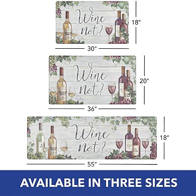 SoHome Cozy Living Wine Not Kitchen Mat