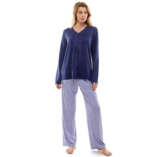 Women's Croft & Barrow® Whisperluxe Long Sleeve Pajama Top