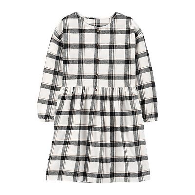 Girls 4 14 Carter s Plaid Twill Flannel Dress