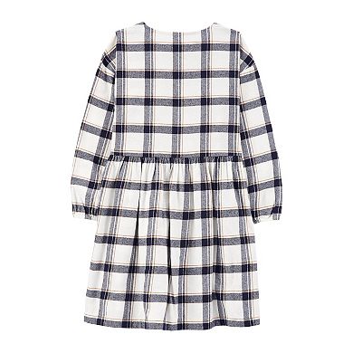 Girls 4-14 Carter's Plaid Twill Flannel Dress