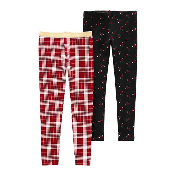 Girls 4-14 Carter's 2-Pack Holiday Leggings