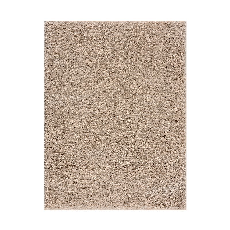 Madison Park Ellie Super Soft Plush Shag Area Rug, White, 6.5X9 Ft