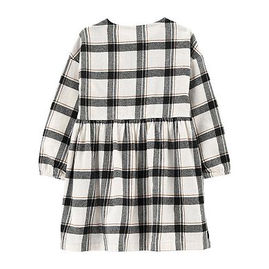 Baby & Toddler Girl Carter's Plaid Twill Flannel Dress