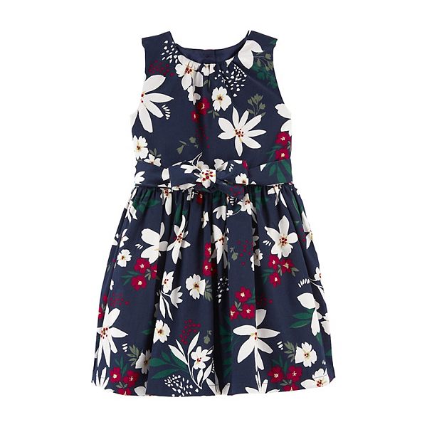 Baby & Toddler Girls Carter's Floral Sateen Dress