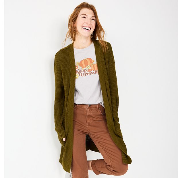 Miles the label MILES THE LABEL - Olive Green Ribbed Long Sleeve Sweater