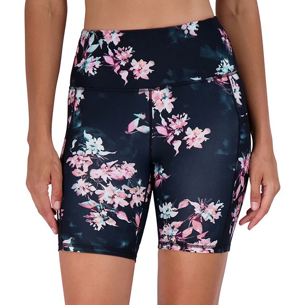 Women's Gaiam Om Frankie Print High-Waisted Bike Shorts