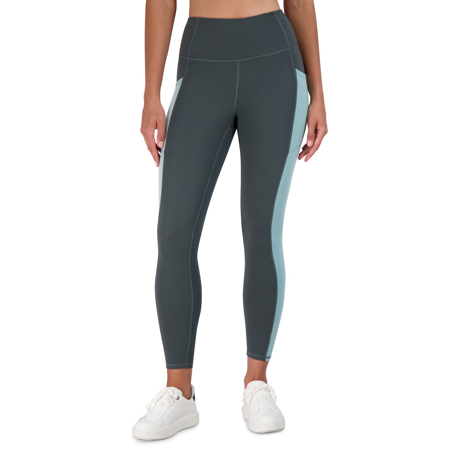 Gaiam Yoga Pants Women's Medium Blue Cropped CC Pocket Athleisure - View #8