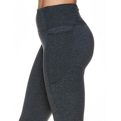 Women's Gaiam Momentum Marled Ribbed High-Waisted Leggings