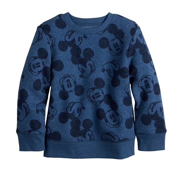 Toddler Disney Mickey Mouse Allover Print Fleece Sweatshirt by Jumping ...